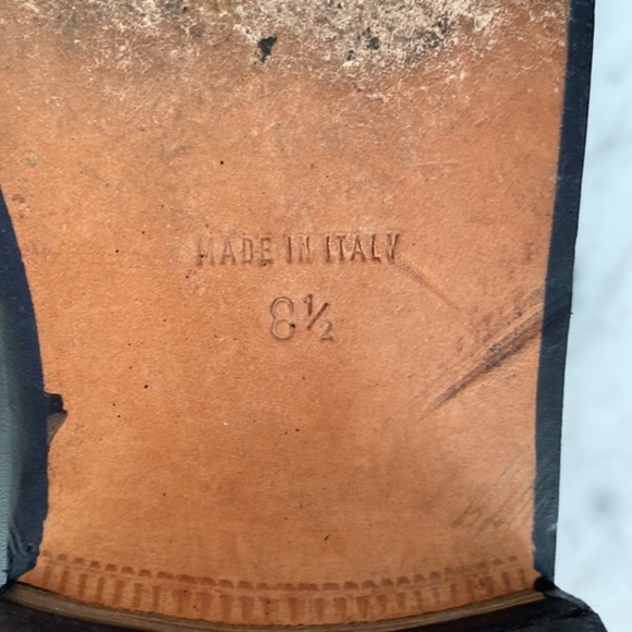 ⚡️Dolce and Gabbana Brushed Calfskin Square Toe Chelsea ankle boot - Size 8.5 - Picture 8 of 11